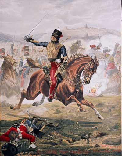 Lord Cardigan (1797-1868) leidt de Charge van de Lichte Brigade bij de Slag om Balaklava, 25 oktober 1854, 1884 door Henry A. Payne